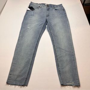 Lola Jeans Alexa SL Women Size 30 Denim Blue Jeans Skinny High Rise Fray Hem NEW